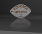 Preview: ROADSIDE HOT RODS Aufkleber Groß 93-CP-BLK