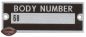 Preview: Ford Body Number Plate 1936 68-14002