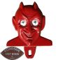 Preview: MOONEYES Red Devil License Plate Topper Autokennzeichen Nummernschild Topper