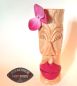 Preview: Tiki Holzfigur Flower Dame Hot Rod Deko Schaltknauf Schalthebel D62x199 Tiki01