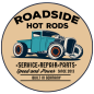 Preview: ROADSIDE HOT RODS Aufkleber Groß 93-PU-BL