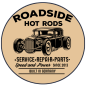 Preview: ROADSIDE HOT RODS Aufkleber Groß 93-CP-BLK