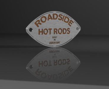 ROADSIDE HOT RODS Badget Aufnäher 117-63-B