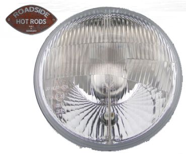 Preview: 7" H4 Headlight with Parking Light Domed Glass E checked RE.13811.00