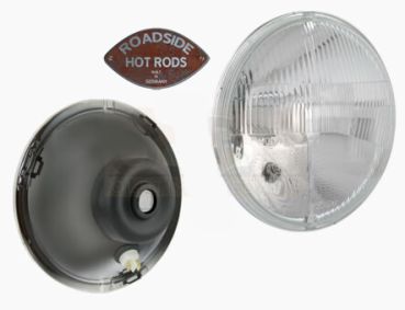 7" H4 Headlight with Parking Light Domed Glass E checked RE.13811.00