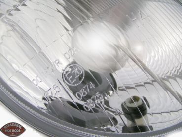 Preview: 7" H4 Headlight with Parking Light Domed Glass E checked RE.13811.00