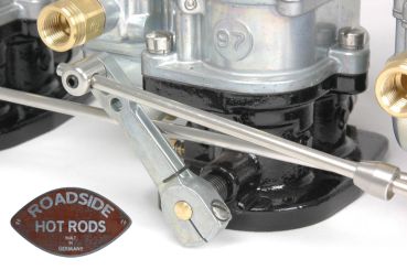 Stromberg 3x2 Progressive Linkage. 4-3/4in. Fits SB Ford