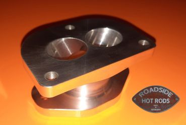 RHR Vergaserfuß Adapter 2 auf 3 Anschlüsse Stromberg 97 RHR-2-3-97