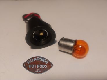 Preview: Indicator Insert Socket including Bulb BA15S Amber BE-303346