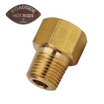 Brake Adapter Straight 7/16 Inch-24 IF Female to 1/8 Inch NPT Male 910-31828