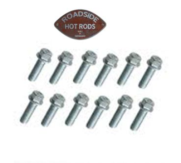 Header Bolts 3/8-16 x 3/4 Inch Set of 12 Pieces HHDW058