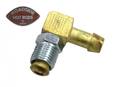 Fitting Kraftstoffeinlassverschraubung 90° 1/2"-20 für Holley-Vergaser BF-05705B-B65 *