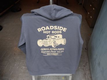 Hoodie Roadside Hot Rods Männer "Built in Germany" Grau