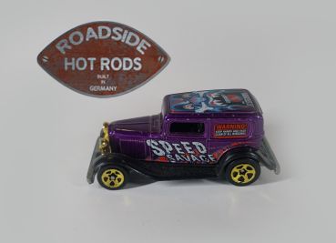 Hot Wheels Model-Auto 1:64 '32 Ford Delivery Sedan Lila Speed Savage Lila MI1988