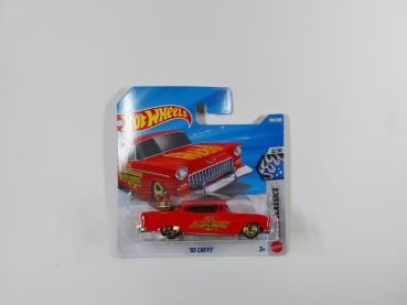 Hot Wheels Model-Car 1:64 ´55 Chevy Red Chevy Fever 180-250-2-10