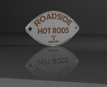 Hoodie Roadside Hot Rods Männer "Built in Germany" Grau