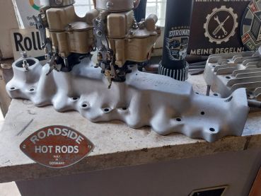 Edmunds Ansaugbrücke Stromberg 97 Holley 94 48 Vergaser 2x2 "Intake" GBR-EI-2x2