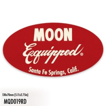 Mooneyes Aufkleber "MOON Equipped Santa Fe Spring Calif." Oval MQD019RD