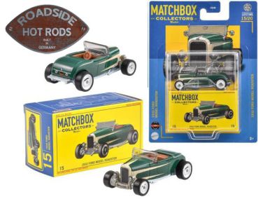 Matchbox Model Car 1:64 Ford 1932 Roadster Darkgreen witch Scallops 1932