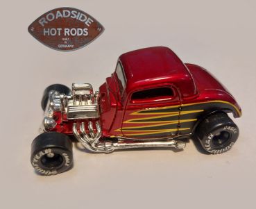 Matchbox Model Auto 1:58 '33 Ford Coupe Dkl. Rot Met. Scallops MB327 *