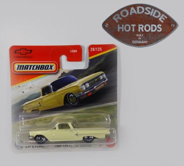 Matchbox Model Auto 1:64 '60 Chevy El Camino Gelb 28-125