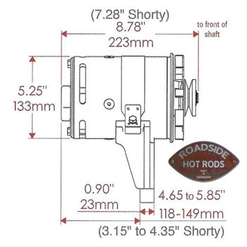 Preview: Powermaster PowerGEN 1949-53 Flathead Ford 1-Wire Alternators 12-Volt 82021