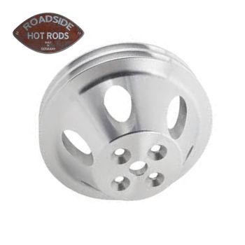 Doppelte obere Riemenscheibe Kurze Pumpe Aluminium Chevrolet SBC 910-15472 *