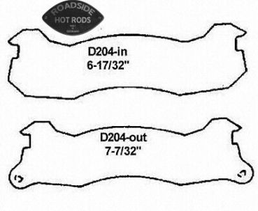 Quality Brand Brake Disc Pad Ford Mustang Lincoln PD204