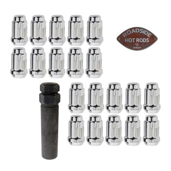 Spline Lug Nut Wheel Installation Kits 7/16"-20 with Key 755576