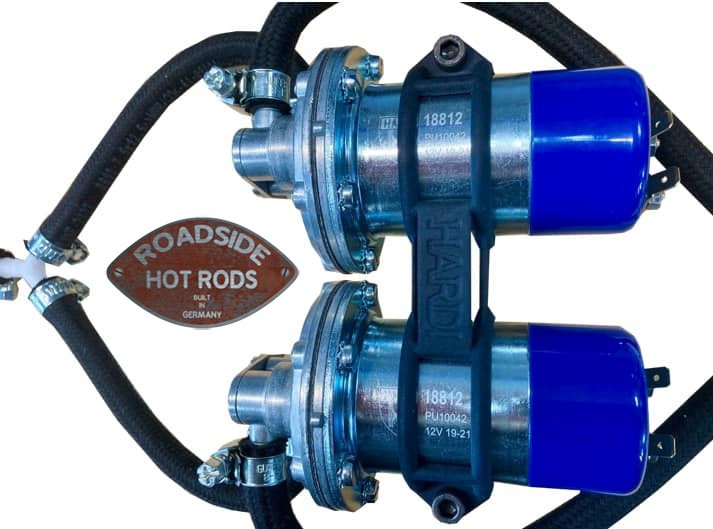 Roadside Hot Rods - Hardi Benzinpumpe Kraftstoffpumpe Doppelpumpen Set  Elektrisch 12V ab 100PS 18812-DP