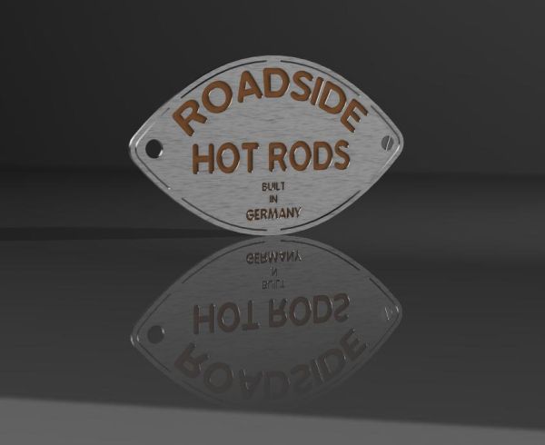ROADSIDE HOT RODS Aufkleber Groß 93-CP-BLK
