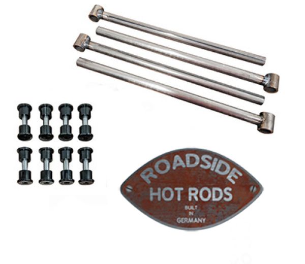 Zugstrebe Stange "Four Bar Rods" Edelstahl 916-45132-SS *