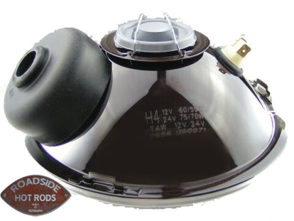 7" H4 Headlight with Parking Light Domed Glass E checked RE.13811.00
