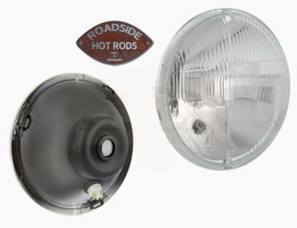 7" H4 Headlight with Parking Light Domed Glass E checked RE.13811.00