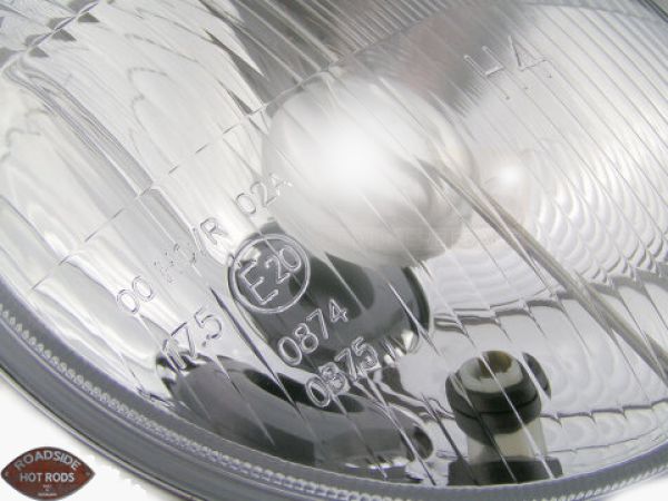 7" H4 Headlight with Parking Light Domed Glass E checked RE.13811.00