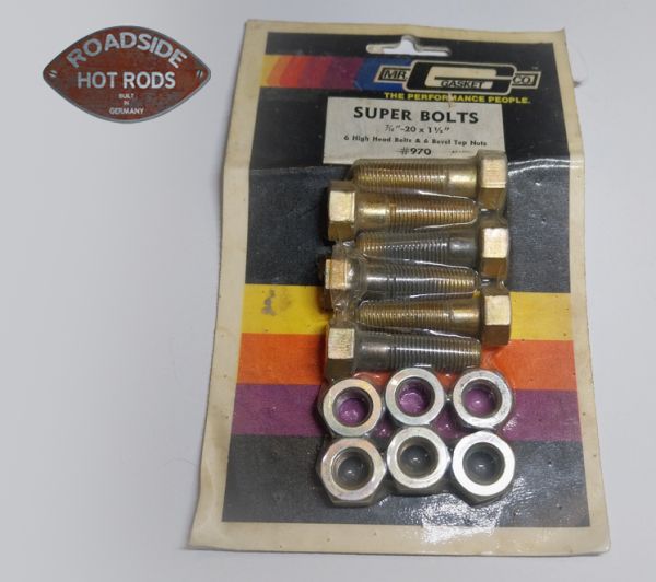 Mr. Gasket Hochkopfschrauben Muttern 7/16"-20 x 1-1/2" Set 970 *