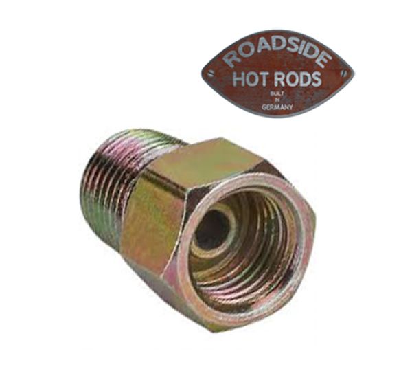 Adapter mit Außengewinde Gerade 3/8"-24 IFF - 1/8" NPT Messing 910-31831 *