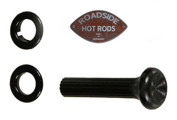 MOONEYES Türpinne Iron Cross Rot Türknöpfe Door Lock