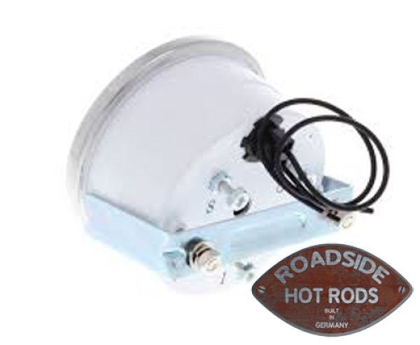 Speedway 3-3/8 Inch Electric Tachometer Gauge White 910-65053