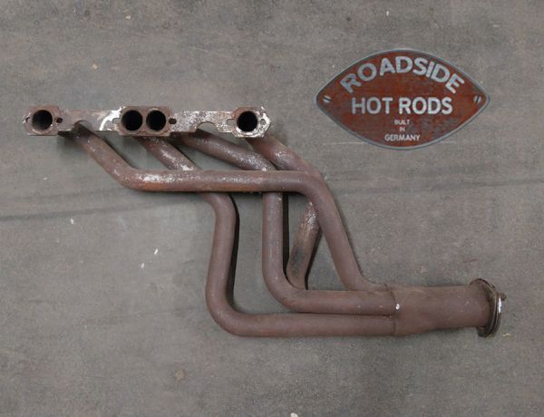 Einzelner gebrauchter Auspuff Fächerkrümmer V8 SBC Chevy Rechts GBR-RH34010 *