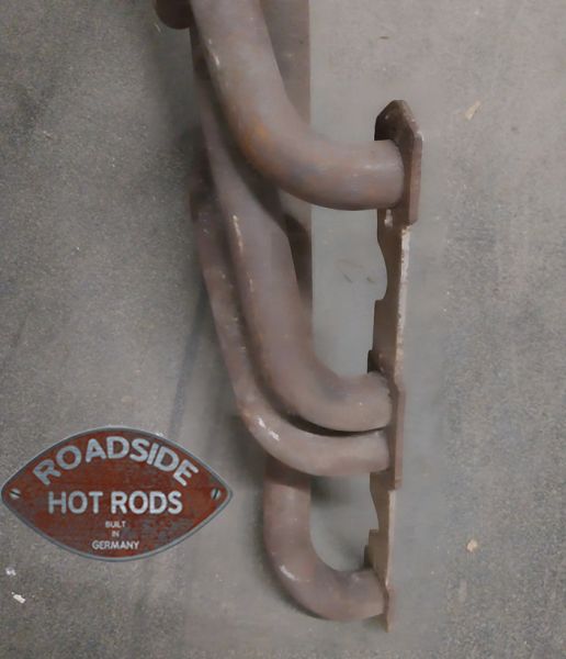 Einzelner gebrauchter Auspuff Fächerkrümmer V8 SBC Chevy Rechts GBR-RH34010 *