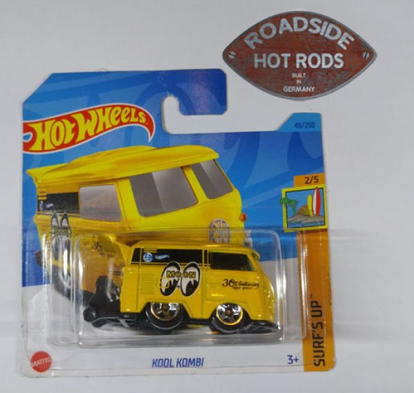 Hot Wheels Model-Auto 1:64 MOON VW Bus Gelb Kool Kombi VWBM49250B