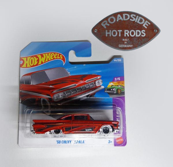 Hot Wheels Model-Auto 1:64 1959 Chevy Impala Rot Layin`Low 44250-2 *