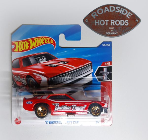 Hot Wheels Model-Auto 1:64 1971 Mustang Funny Car Rot "Sumthin Funny" 175250-4 *