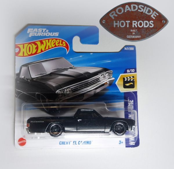 Hot Wheels Model-Auto 1:64 Chevy El Camino HW Screen Time Schwarz 147250-9 *