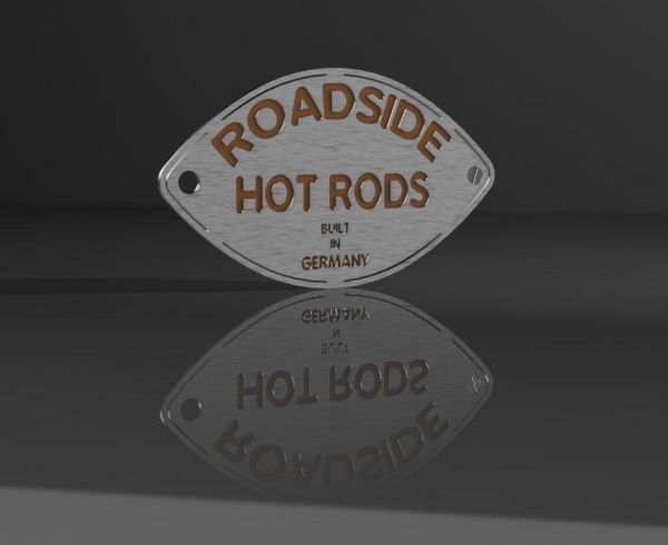 Hoodie Roadside Hot Rods Männer "Built in Germany" Grau