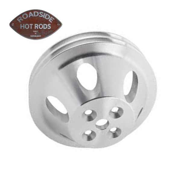 Doppelte obere Riemenscheibe Kurze Pumpe Aluminium Chevrolet SBC 910-15472 *