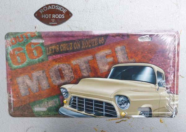 MOONEYES Red Devil License Plate Topper Autokennzeichen Nummernschild Topper