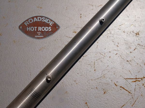 Gebrauchte "Spreader Bar" Spreitzstange Edelstahl Durchmesser 42,5mm Nummerschild Befestigung SB-28-158D *