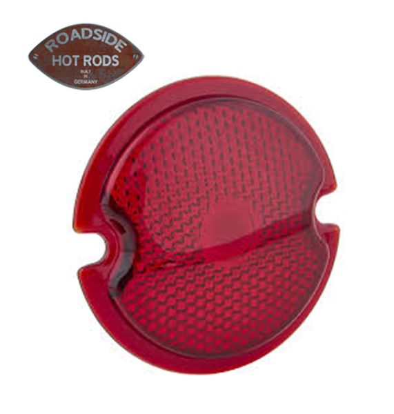 Ford 1933-36 Car/1945-52 Pickup Tail Light Lens Red Glass 910-62181